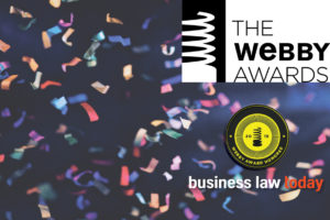 Business Law Today Recognized as a 2018 Webby Awards Honoree